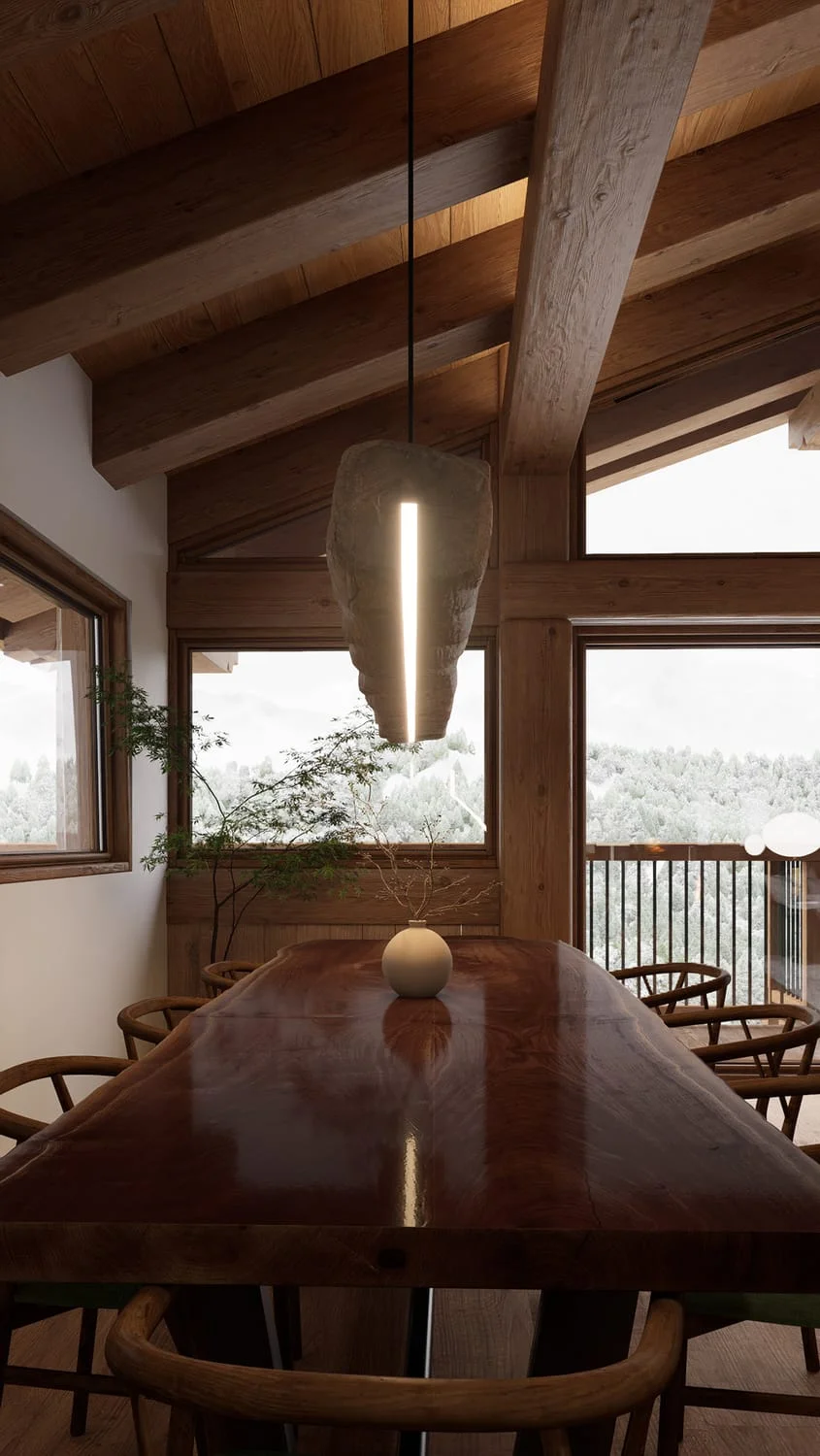 projet 3d membre victor chalet table suspension pierre